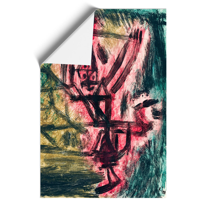 Fire Clown by Paul Klee - 1 Piece Painting, 30cm H x 21cm W x 0.1cm D