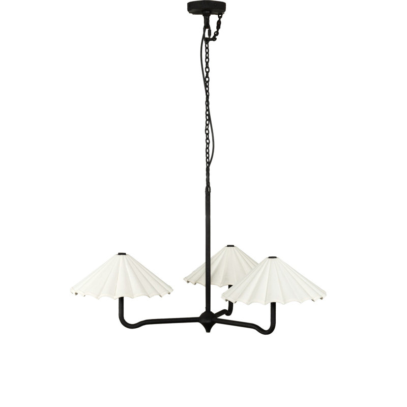 Fiorella 3 - Light Chandelier, Cream Canvas
