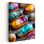 Artistic Glazed Eclairs Colorful Elegant Modern Wall Art Print 1 Piece Wrapped Canvas Wall Art-273684568