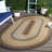 Braided Hand Woven Machine Washable Geometric Brown/Navy Indoor/Outdoor Area Rug-337259430