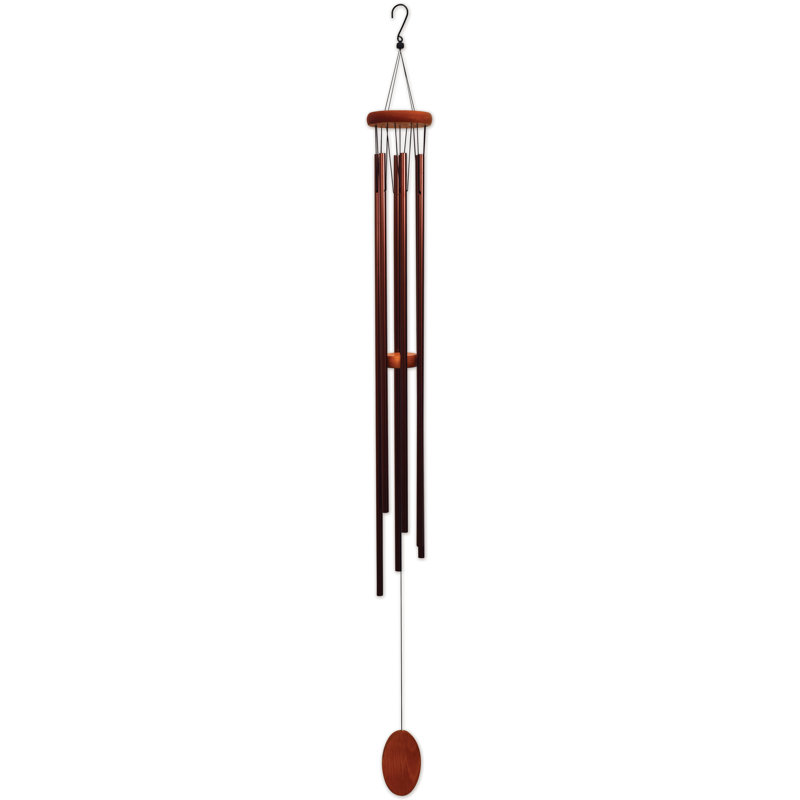 Carillon majestueux en métal doré et bois noir, Brown