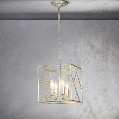 Lustre lanterne carrée à 4 lumières Josifs