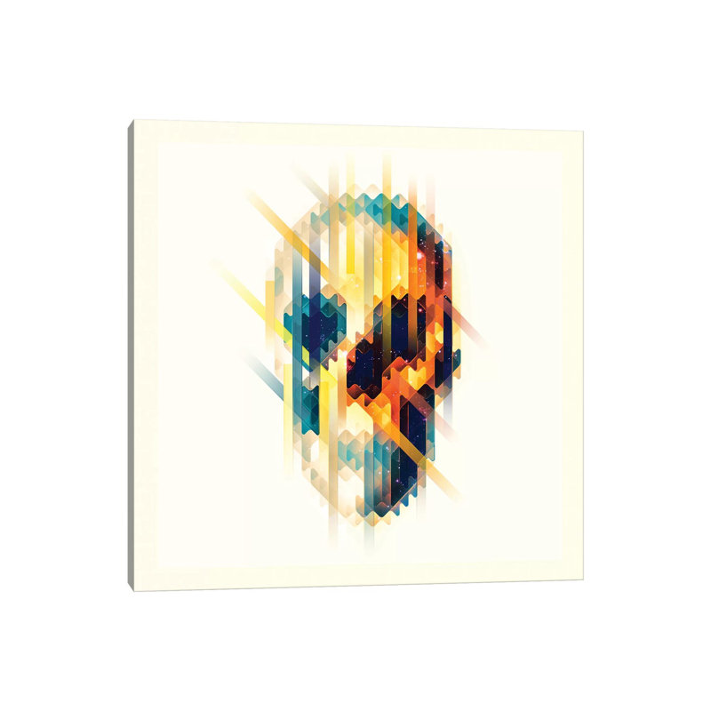 Lava Skull by Ali Gulec - Wrapped Canvas Print, 30.48 cm H x 30.48 cm W x 1.91 cm D