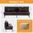 Convertible Futon Sofa Bed, 69? Futon Sofa Bed, Multi-Functional Bean Bag Sofa Bed Couch With 2 Pillows & Back Cushions, 5-Position Adjust Lazy Sofa Sleeper Bed For Small Space Dorm Bedroom Living Room,-1312492318