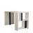 Modern Study Desk with Wall-Mount Capability, White & Anthracite, 47.2 x 29.7 x 23.6 inches | 100% Melamine Coated Particle Board, Thickness: 0.7 inches | Numerous Shelves, Stylish & Functional Design for Home Office-647529069