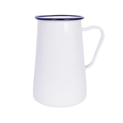 Argon Tableware White Enamel Water Jug