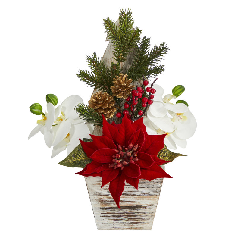 Arrangements floraux mixtes et centres de table en vase