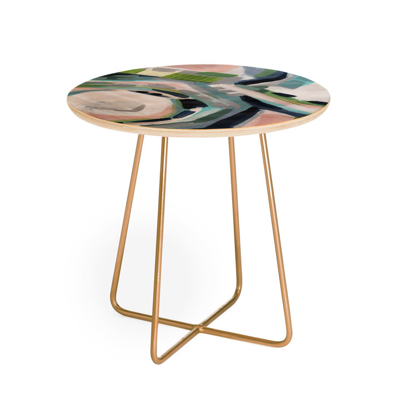 Solid Wood Top End Table