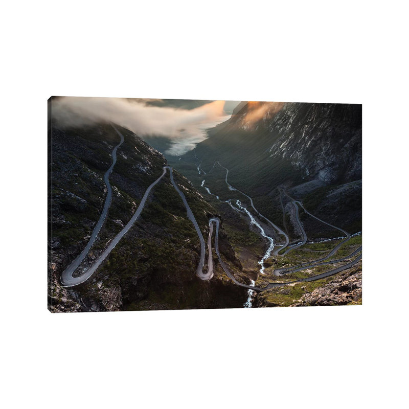 Norway Trollstigen 1 Piece Wrapped Canvas Wall Art, 101.6 cm H x 66.04 cm W x 1.91 cm D
