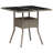 Vidaxl Garden Table Light Grey PE Rattan Medium UV-Resistant Materials