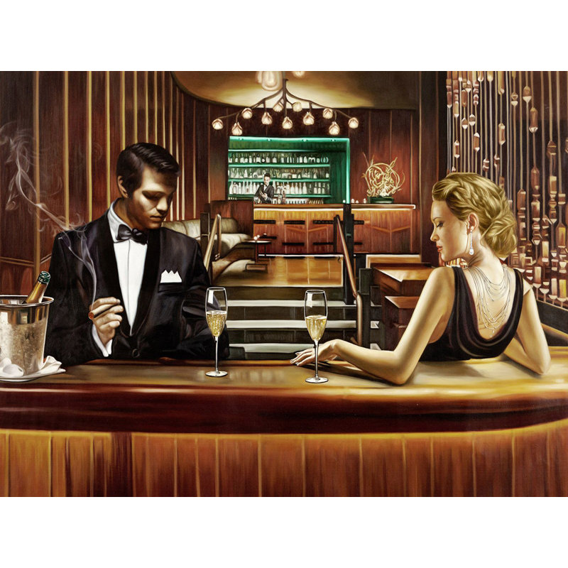 A Grand Night Out by Pierre Benson - Wrapped Canvas Painting, 50cm H x 70cm W x 4cm D