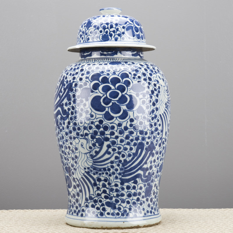 Handmade Porcelain China Ginger Jar