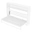Lit escamotable simple avec tablettes, lit mural en métal pliable et peu encombrant