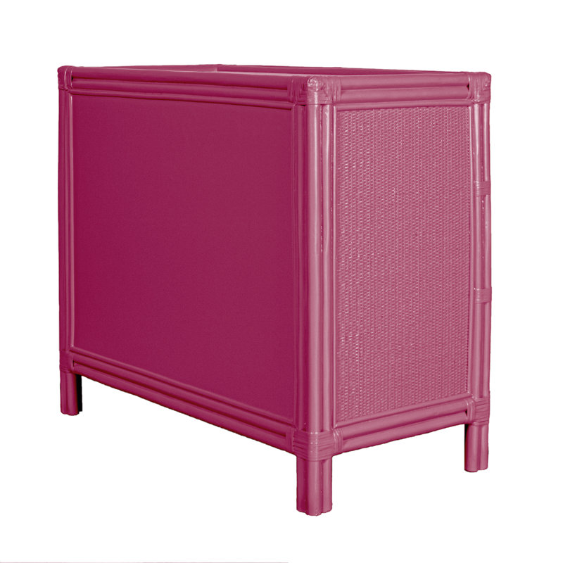 Aruba 4 - Drawer Nightstand, Hot Pink