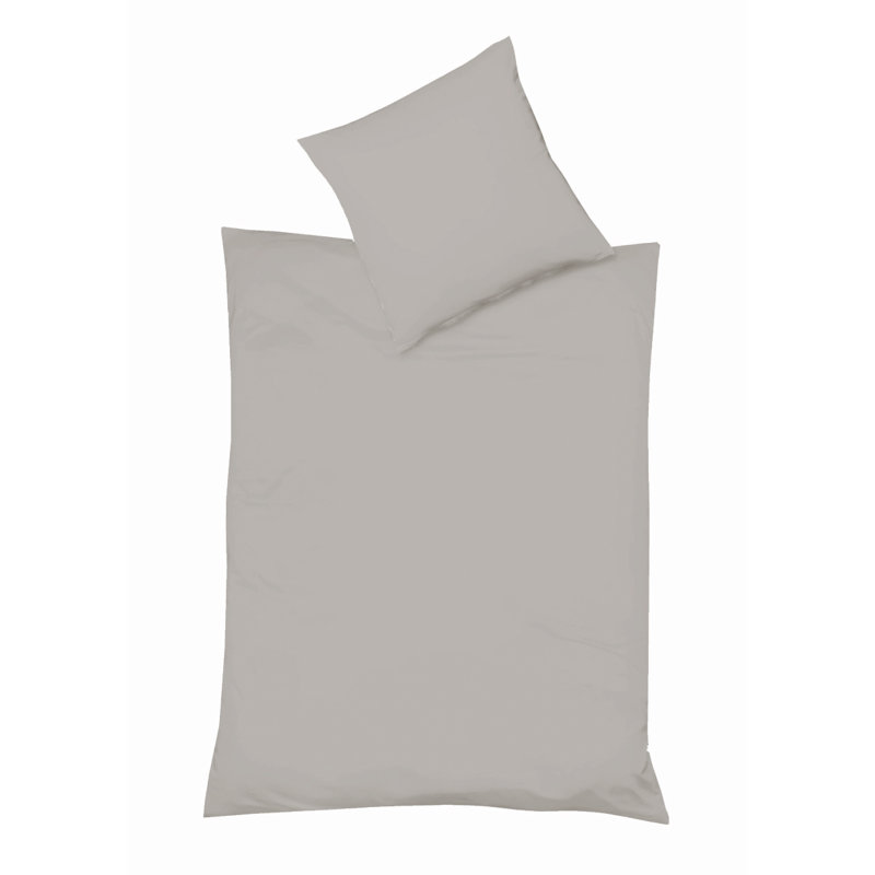 Modern Duvet Cover Set, 240 x 220cm - 2 Pillowcases (80 x 80 cm), Grey