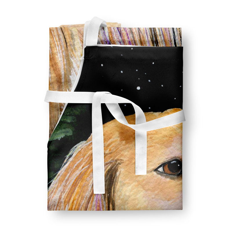 Tablier saluki starry night