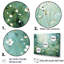 Ensemble de salon blanc et vert Herbal Symphony I - Floral Herbs Wall Art-587235548-587235550