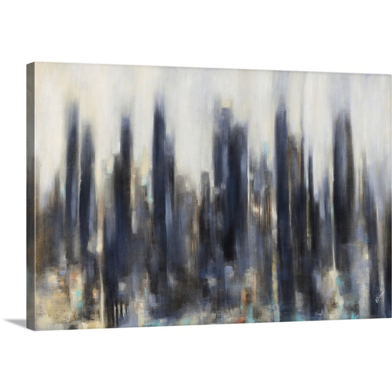 « ascendant hauters », peinture sur toile, Toile tendue, H 32 po x l 48 po x p 1,25 po