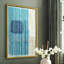 «Blue Blue Horizon I», reproduction encadrée - bois massif-100615810-100615809