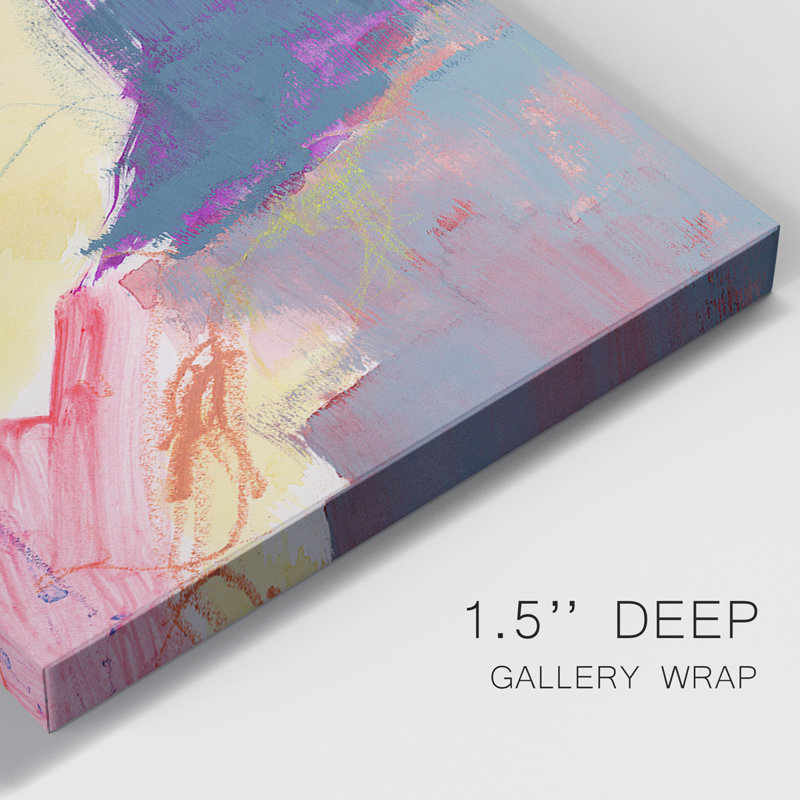 Flim Flam I - 3 Piece Wrapped Canvas Painting Set, 48" H x 32" W x 1" D
