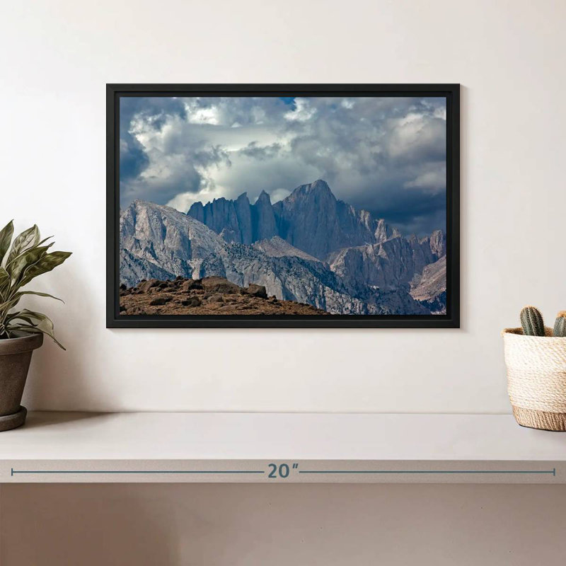 Majestic Mount Whitney, Cadre flottant noir, 13 po x 9 po