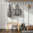 Modern Upholstered Shoe-Changing Bench, Solid Wood Frame, Soft Seat, Compact Entryway Stool for Foyer and Hallway-1186412682