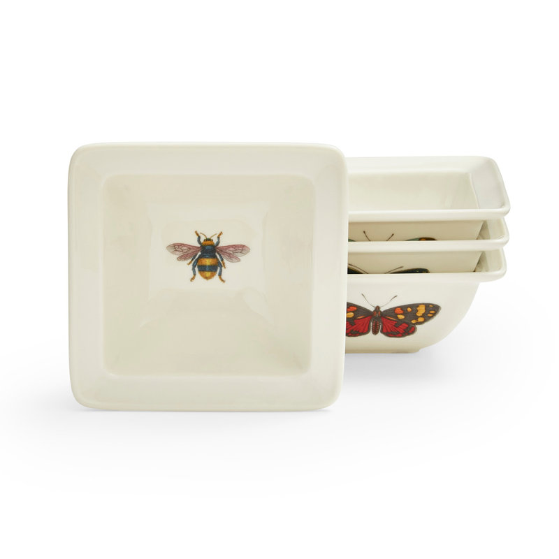 4" Square Dish, Set of 4
