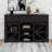 Sideboard Buffet Cabinet With Sliding Door, Adjustable Shelves And 3 Drawers-1303018120