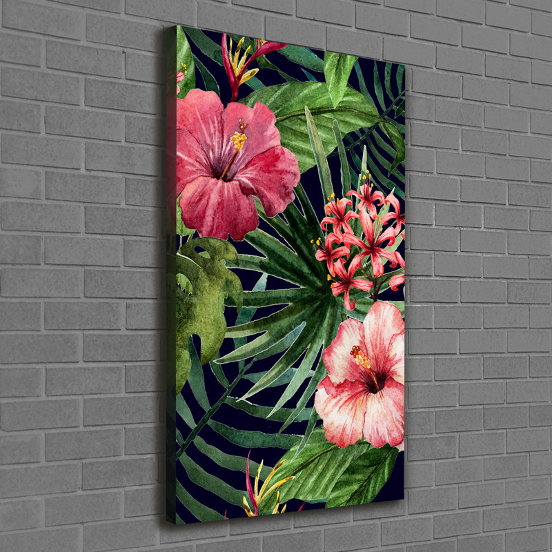 Tropical Leaves - Wrapped Canvas Print