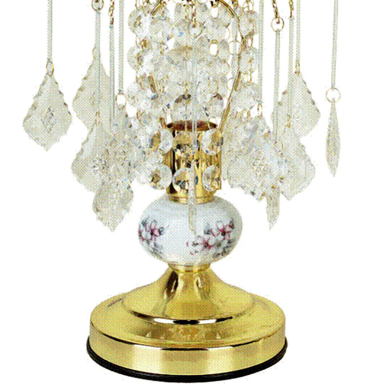 Lampe de table haute 15 po, décor en céramique