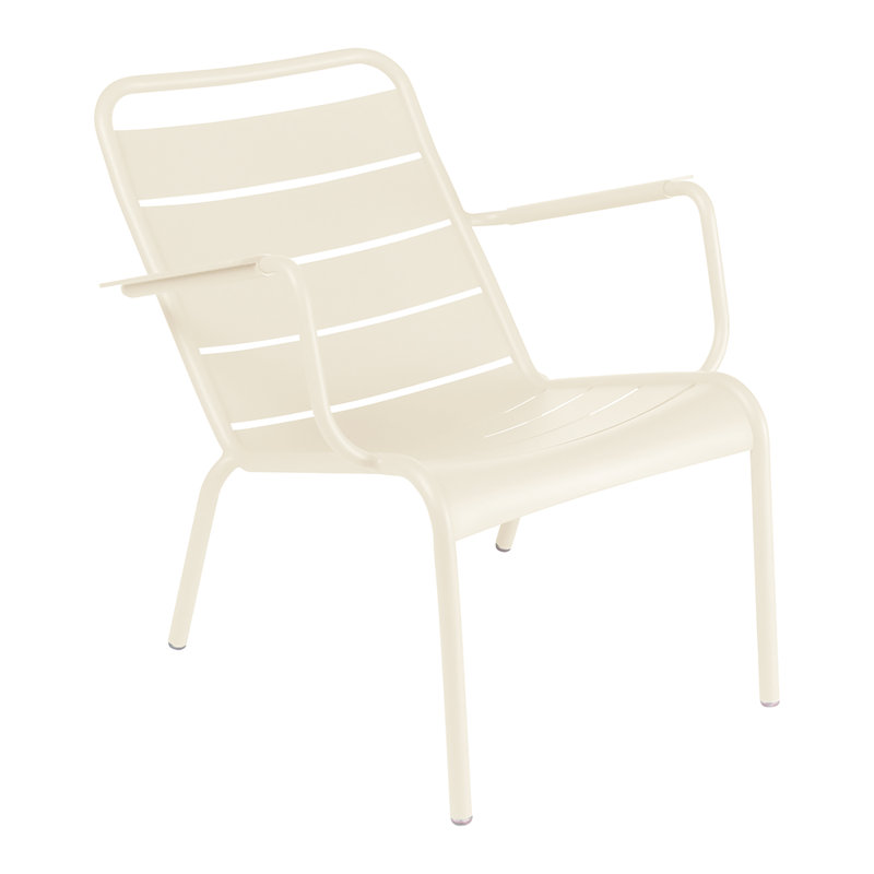 Luxembourg Aluminum Outdoor Lounge Chair, Latte Beige
