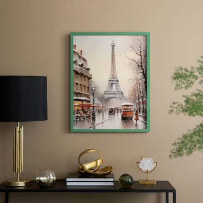 «Christmas Holiday Art DLXVII», reproduction d'art encadrée - bois massif