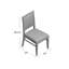 Chaise d'appoint rembourrée Panama-1842616928