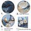 «Magnolia Blooming II» bleu et blanc sur toile-1586346596-1586346597