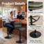 Ensemble de 1 tabourets de bar modernes pivotants, vert-1265229818-1265229817