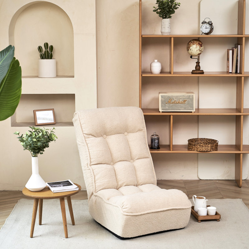 Fauteuil Lazy pour jeux vidéo, chambre à coucher, dortoir, réglable, chaise de style japonais blanche, réglable à 4 segments, détente idéale, couleur
