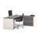 Aurea 2 Piece Computer Desk Office Set