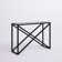 Calix Glass Top Console Table