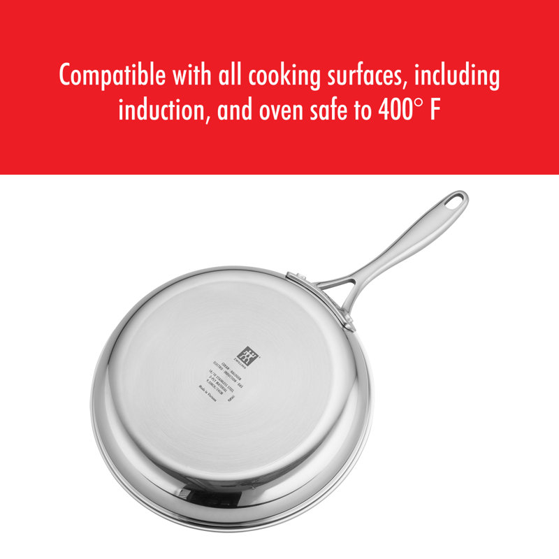 ZWILLING Clad CFX 10-Piece Stainless Steel Ceramic Nonstick Cookware Set