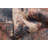 Rustic Charm: Distressed Look Pattern Abstract Rug 5x7