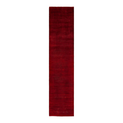 Yul One-of-a-Kind 3' 0" X 13' 4";3' 0" X 13' 4" New Age Runner Wool Area Rug Red