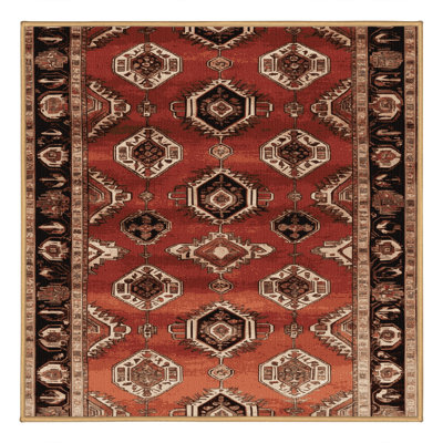 Tapis brun lavable à la machine