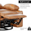 Fauteuil inclinable manuel surdimensionné avec 2 porte-gobelets et une poche latérale-936615198