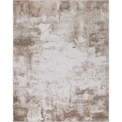 Machine Washable Avery Brown/Ivory Rug