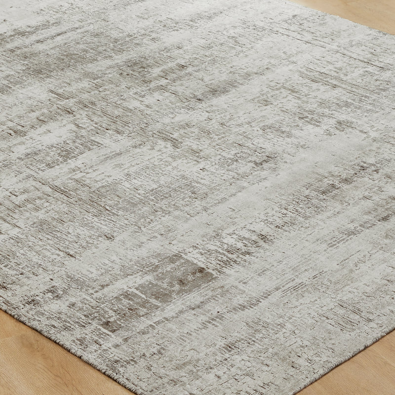 Elements Silver Mist Handmade Area Rug, Rectangle 8'6" x 11'6"