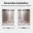 Royal 61 to 65 in. x 80 in. H Frameless  Double Sliding Shower Door with Two Towel Bars in Space Gray and 3/8 in. (10mm) Clear Glass-121504919-121213317