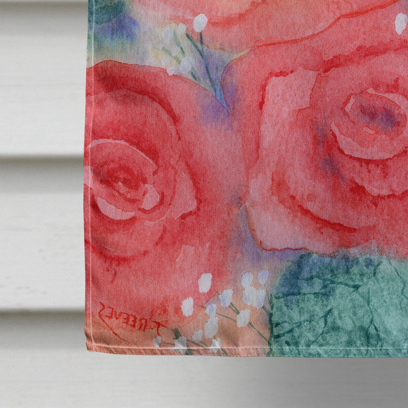 Drapeau de jardin Kjeld Roses, H 28 po x l 40 po