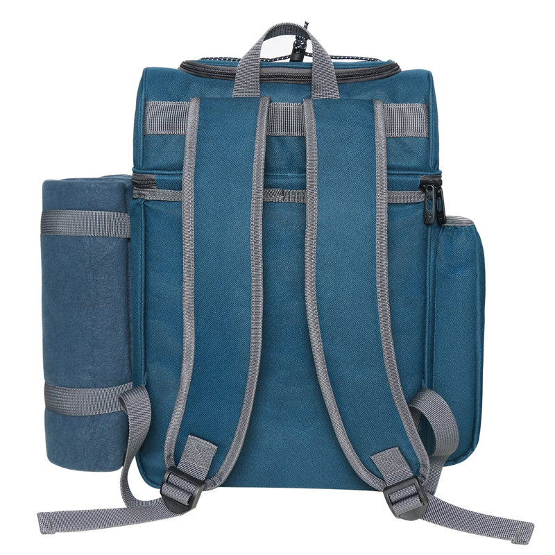 Fleur De Lis Living Backpack Cooler in Blue