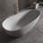 59" Solid Surface Soaking Bathtub
