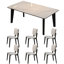 Modern Simple Durable Rock Slab Dining Table Set